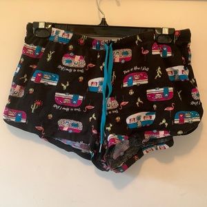 Secret Treasures Woman’s S Trailer Flamingo Cacti “This Is How We Roll” PJ Short